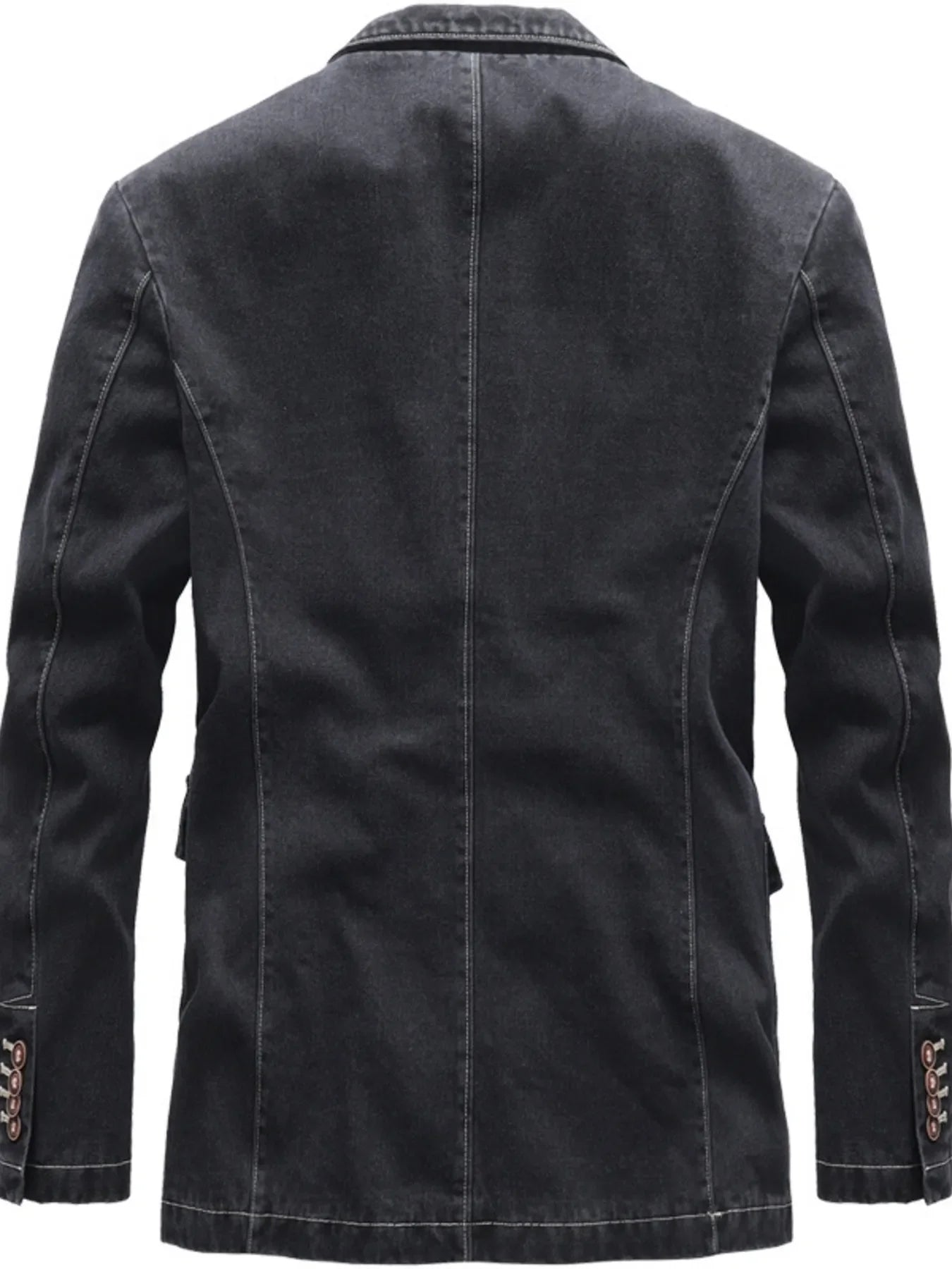 Men's Full Size Lapel Collar Long Sleeve Blazer Plus Size