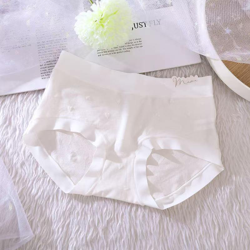 Womens Cotton Antibacterial Mid-Rise Seamless Thong-Style Panties Ultra-Slim Breathable And Alluring
