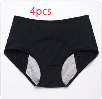 Women's Physiological Underwear Menstruation Period Leak-proof Holiday Safety Mid-waist Ice Silk Summer Thin
