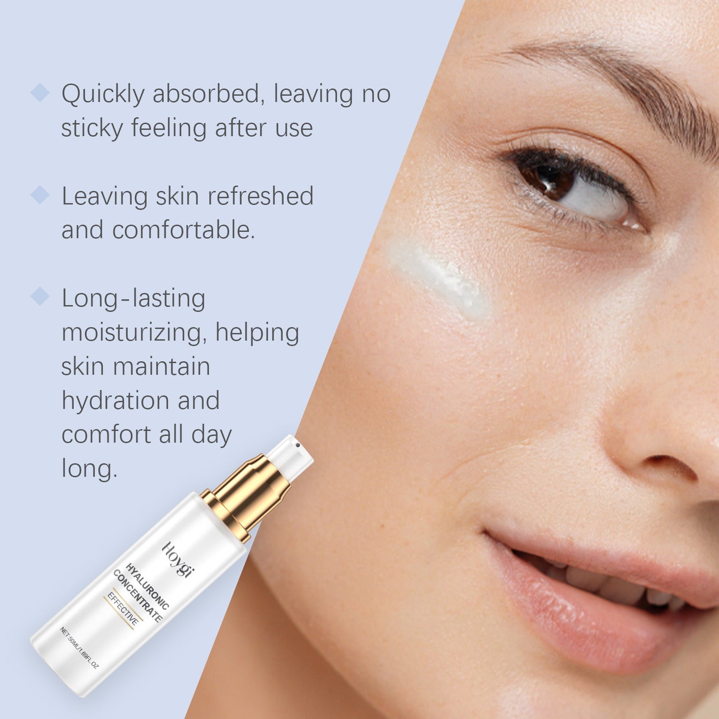 Hoygi Hyaluronic Acid Hydrating Essence Gently Nourishes Skin, Hydrates, Moisturizes, Brightening And Rejuvenating Essence