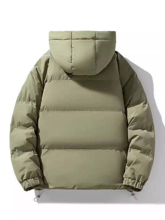 Men's Full Size Hooded Padded Winter Coat Plus Size