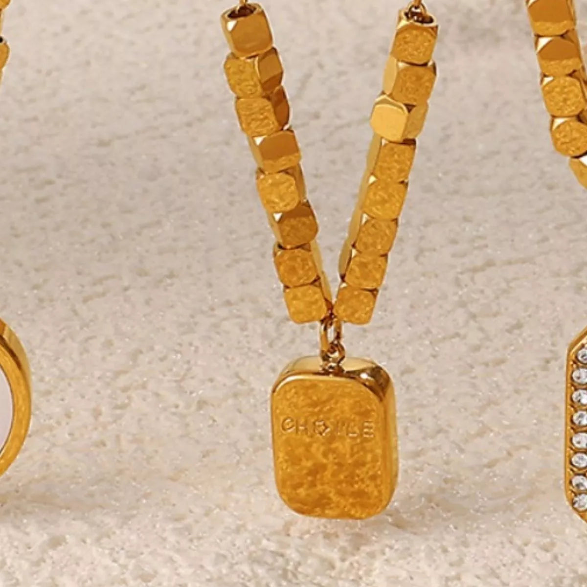 18K Gold-Plated Pendant Necklace