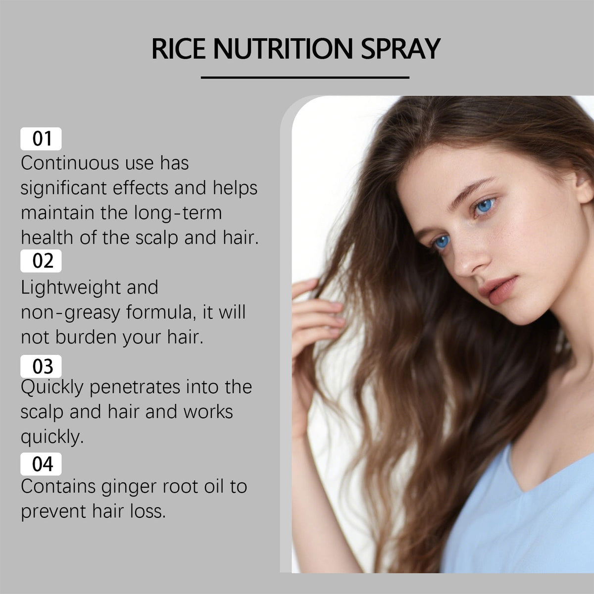 Rice Nutrition Biotin & Caffeine Infused Hair Growth Spray