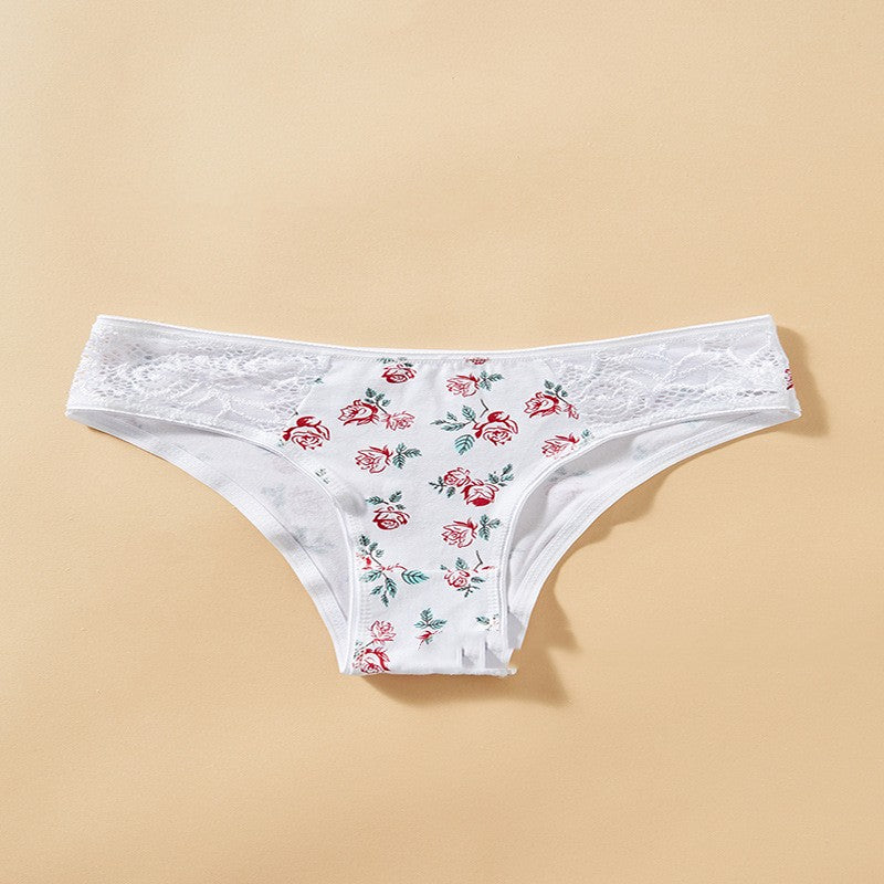 Girl Cotton Underwear Middle School Low Waist Briefs