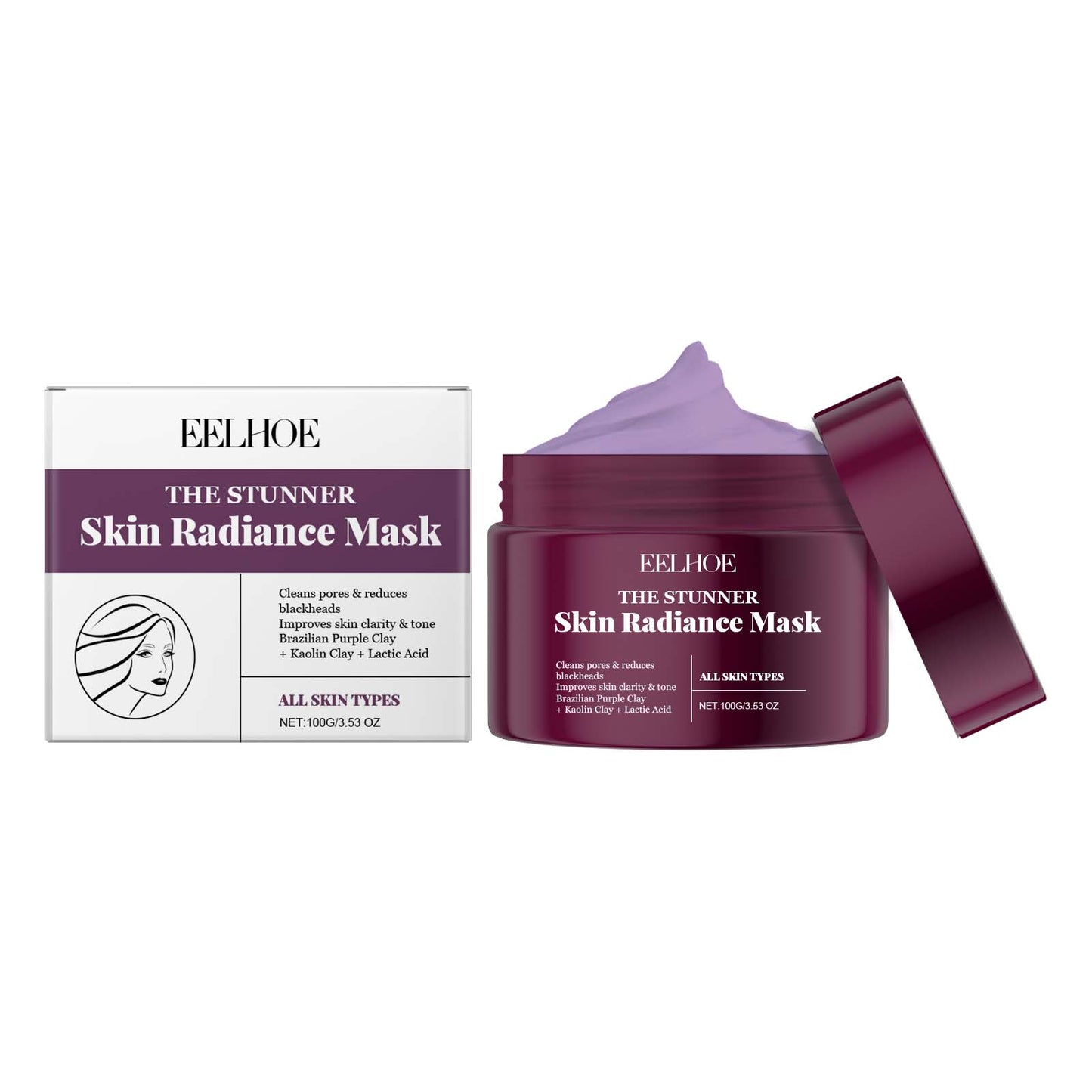 EELHOE Moisturizing Brightening Mask, Hydrating And Moisturizing Face Firming And Moisturizing Skin Smear Treatment Mask