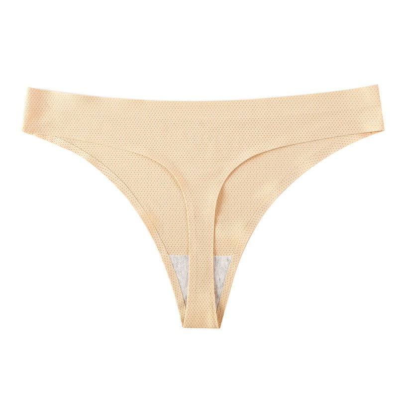 Printed Breathable One Piece Low Waist Thong Women