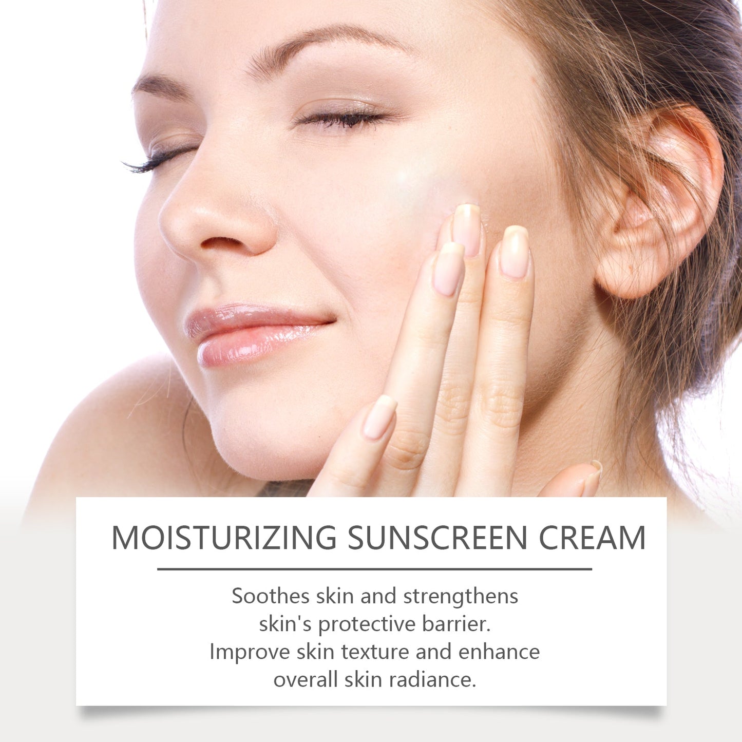Hoygi Moisturizing Protective Cream, Summer Outdoor Uv Isolation Protection Refreshing Skin Moisturizing Protective Cream