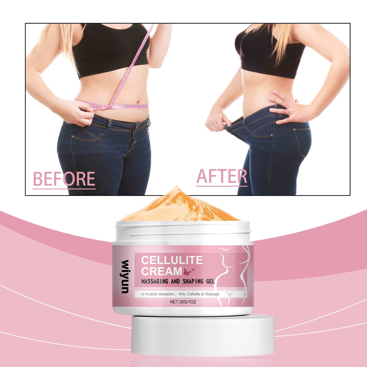 Wiyun Body Massage Cream Improves Skin Elasticity, Firming And Gentle Formula Moisturizes And Nourishes Skin