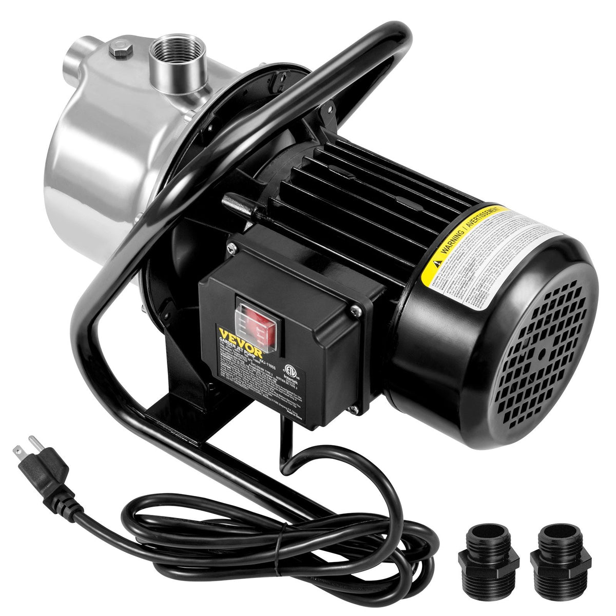 VEVOR Shallow Well Portable Garden Water Jet1.1HP 978 GPH 131 Ft Head
