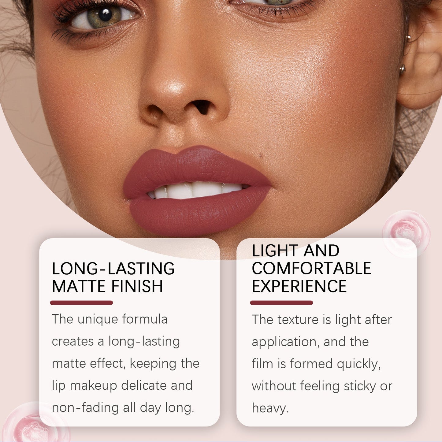 Eelhope Matte Liquid Lip Gloss Series Naturally Easy Color Colorful Lip Gloss Non-Stick Cup Multi-Color Moisturizing Lip Gloss