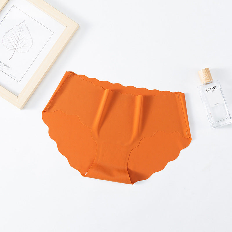 Women's Pure Cotton One-piece Ice Silk Seamless Panties