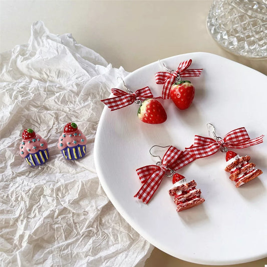Strawberry Dangle Earrings