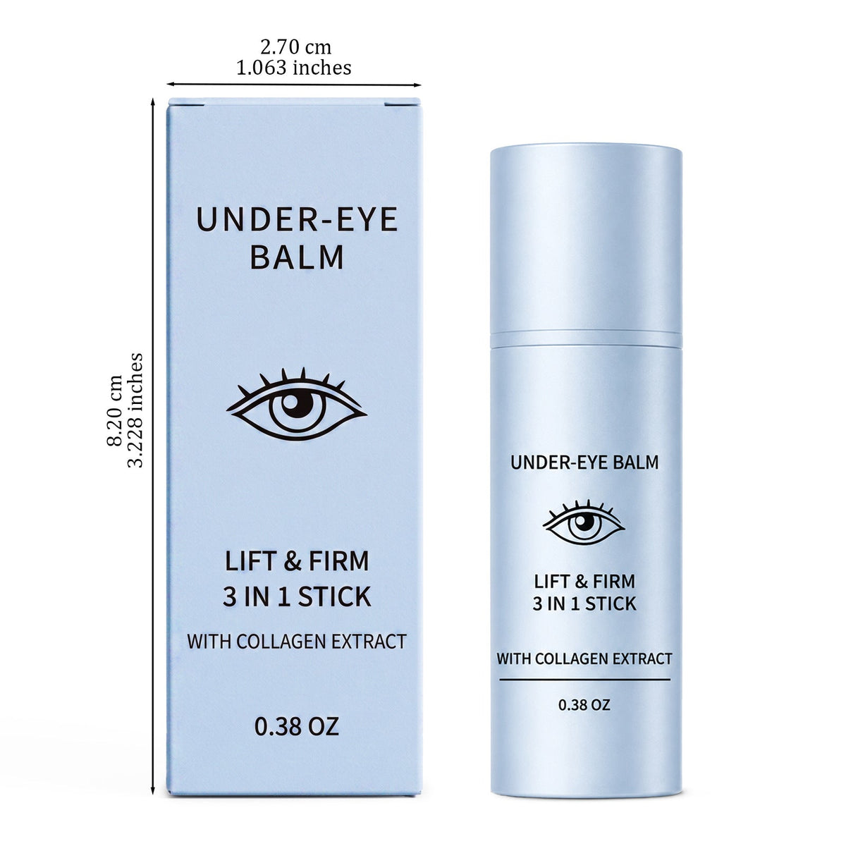 Lift & Firm Under-Eye Balm Stick, 3-in-1 With Collagen Extract, 0.38 Oz
