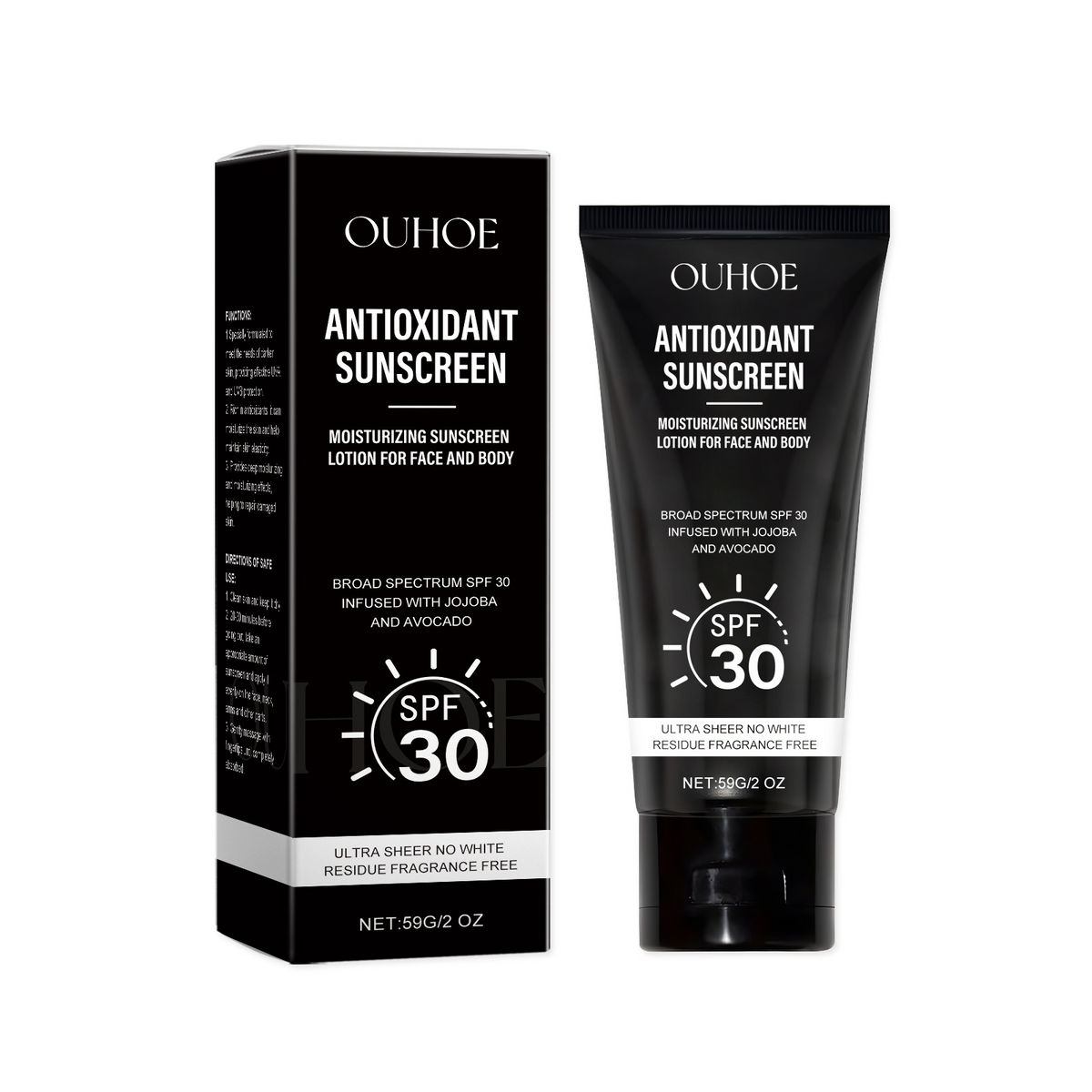 OUHOE Face And Body Protection Cream, Lightweight Formula Double Protection Moisturizing Moisturizing Summer Outdoor Protection Cream Loss