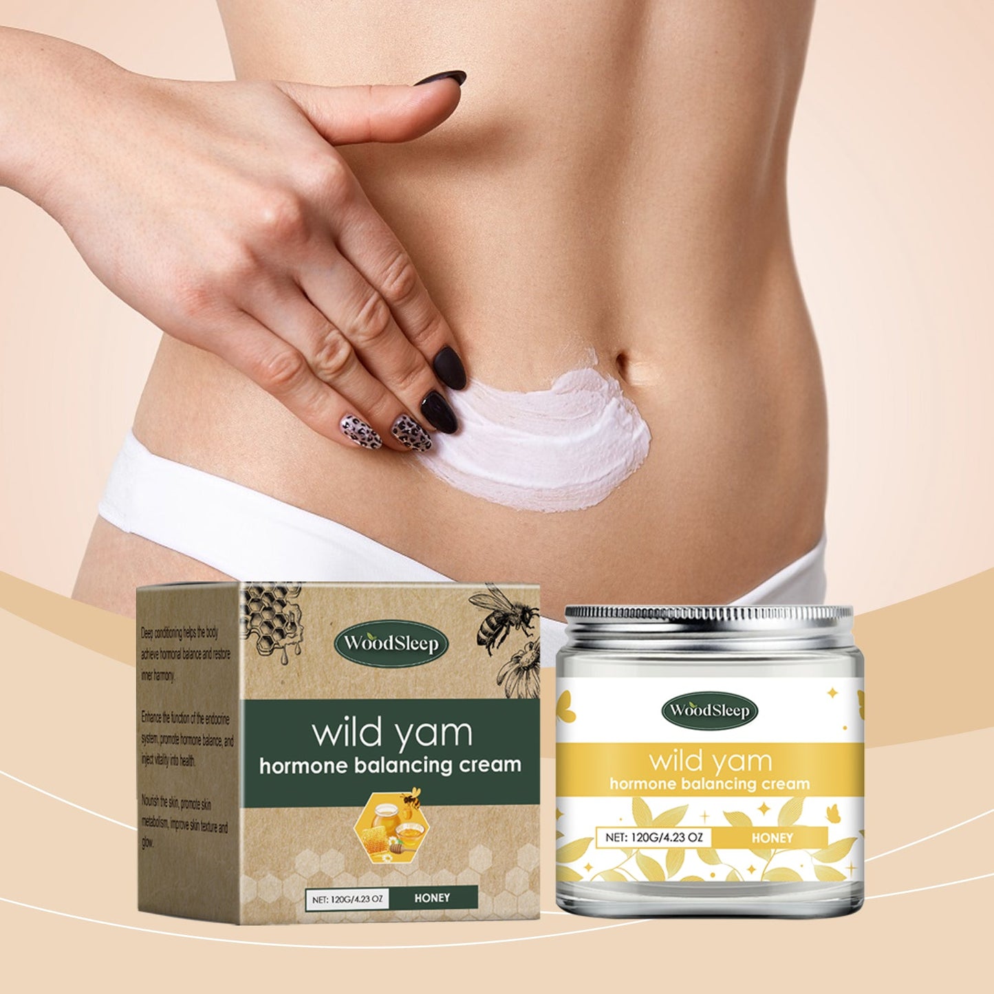 Woodsleep Honey Wild Yam Care Cream Caress Skin, Firming Skin, Refreshing And Delicate Care Cream