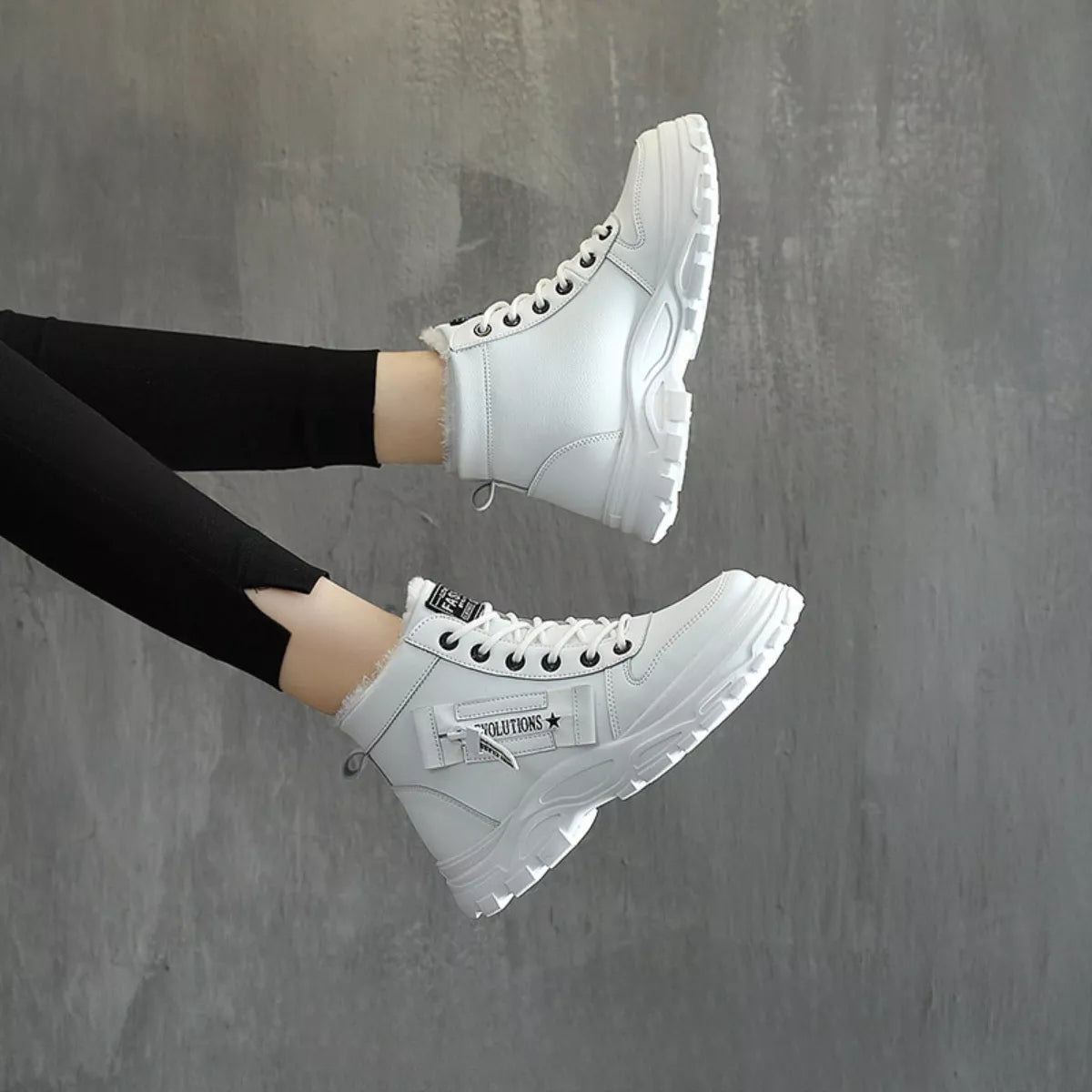 Lace Up Warm Ankle Boots
