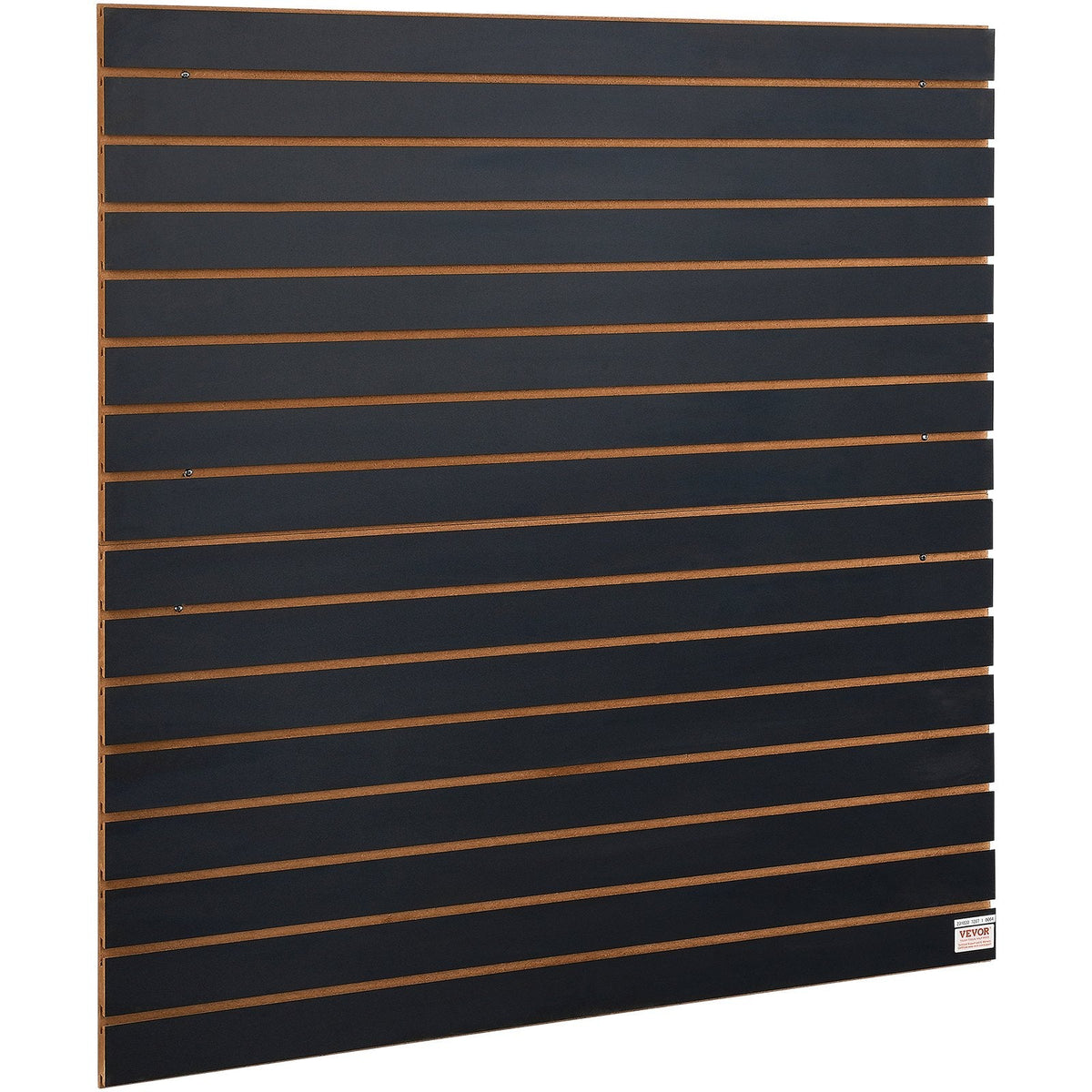 VEVOR Slatwall Panels, 4 Ft X 2 Ft Black Garage Wall Panels , Heavy Duty Garage Wall Organizer Panels Display For Retail Store, Garage Wall, And Craft Storage Organization