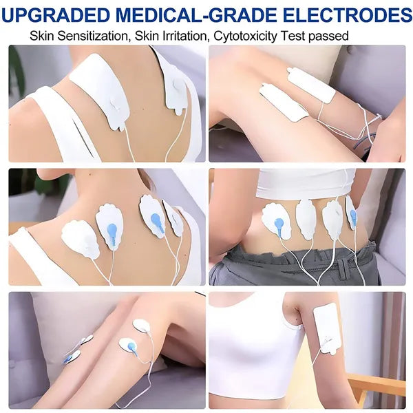TENS/EMS Unit Replacement Pads NURSAL 20 Pack 3.5mm Snap Electrode Pads For Electrotherapy (Not Fit NURSAL Blue Tens) Reuse More Than 30 Times, Compatible With MEDVICE,Belifu TENS Machine