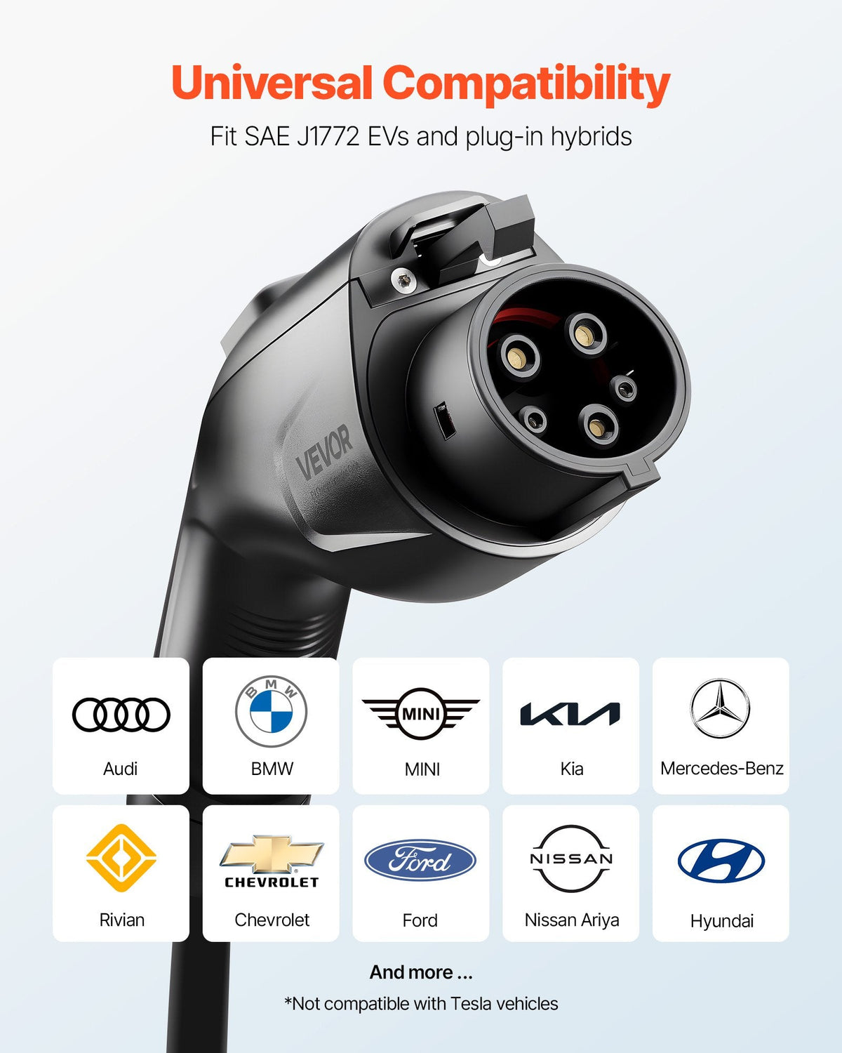 EV Charger Extension Cable, 32Amp 21 Ft J1772 Extension Cord Compatible With 120V-240V SAE J1772 Electric Vehicle Chargers, Level 1/Level 2 IP66 Heavy Duty Car Charging Cable With Carrying Bag