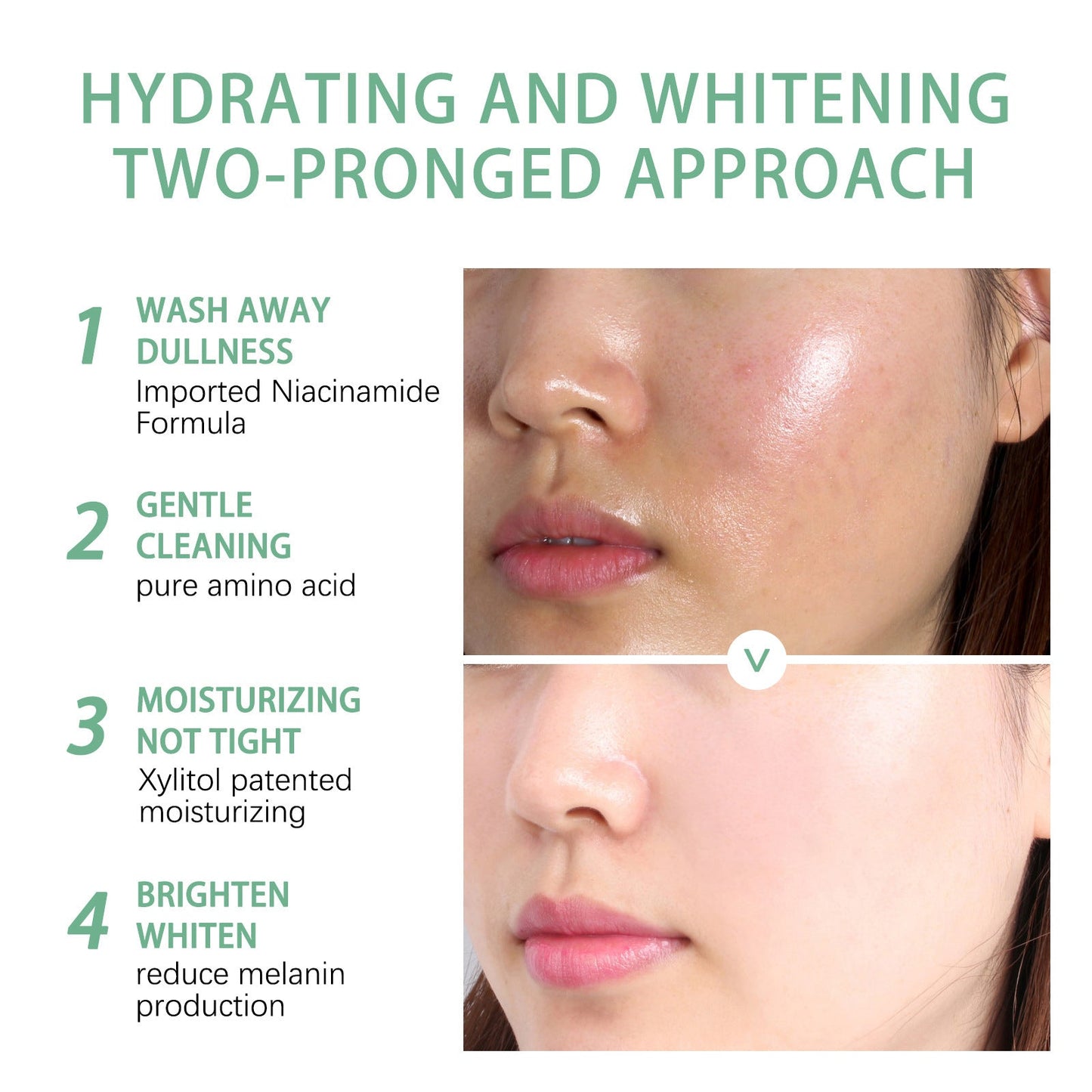 West&Month Brightening And Freckle-removing Facial Cleanser, Cleansing And Brightening Skin Moisturizing And Non-tightening Cleanser