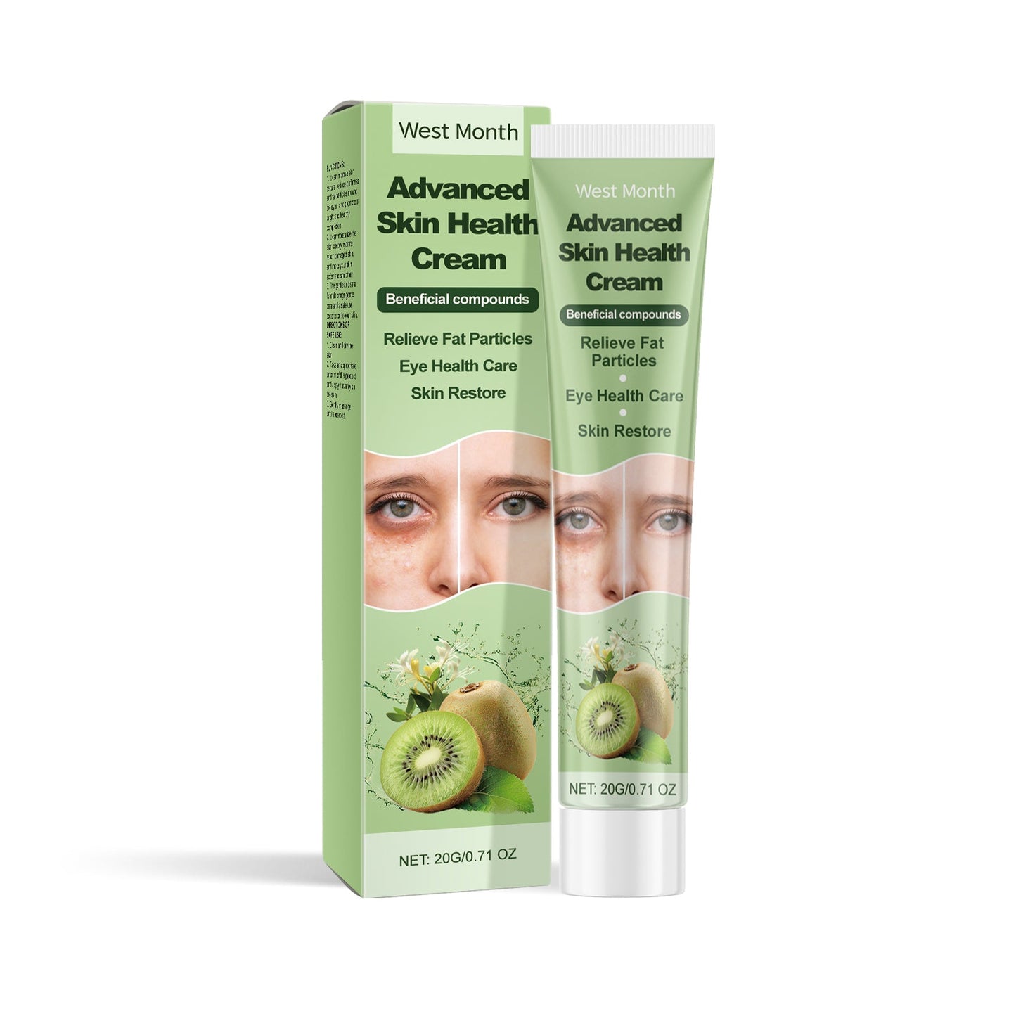West&Month Skin Care Cream, Skin Repair Fat Granules Moisturizing Delicate And Smooth Skin Care Cream