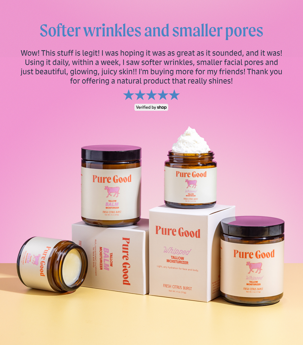 Fresh Citrus Burst Tallow Balm - Hydration and Vitamin C