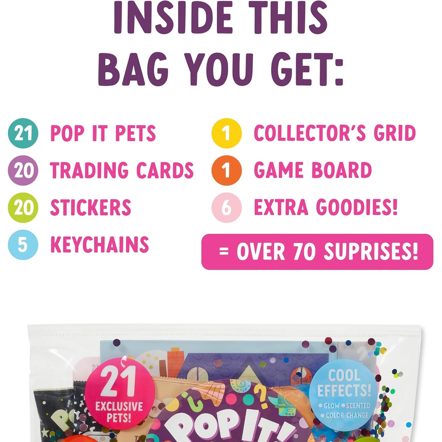 Buffalo Games Pop It! Pets Season 2 Ultimate Sensory Fidget Toy, 16.5x10 Inches