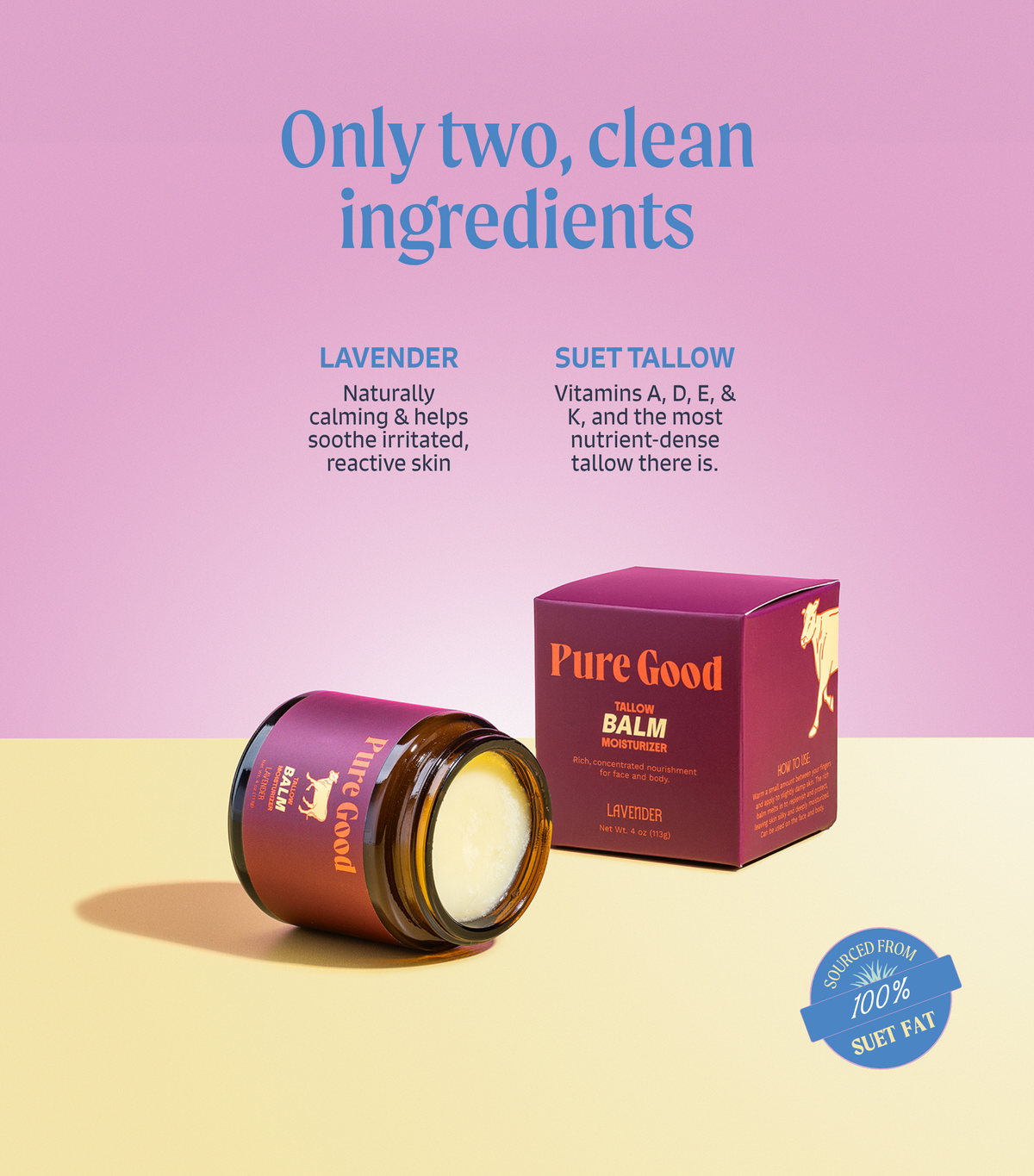 Lavender Tallow Balm - Calming & Restoring